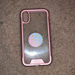 Rose gold and clear protective case iPhone XR